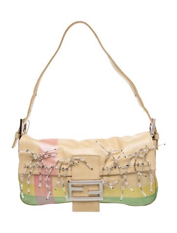 Zucca FF Beaded Baguette Bag Vintage
