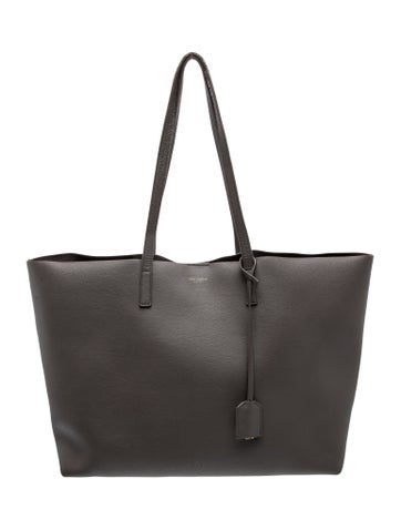Leather E/W Shopping Tote