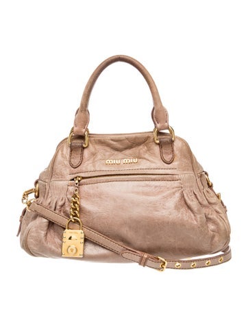 Leather Top Handle Bag