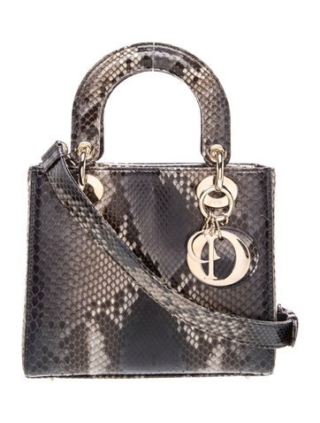 Snakeskin Lady Dior Mini 2023