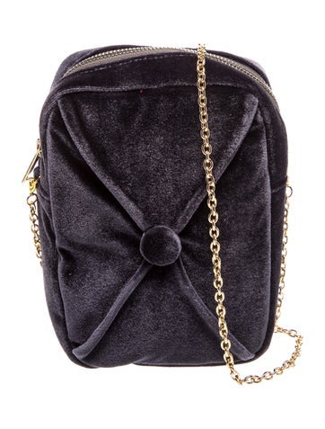 Badgley Mischka Velvet Crossbody Bag