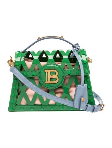 Balmain Patent Leather Top Handle Bag