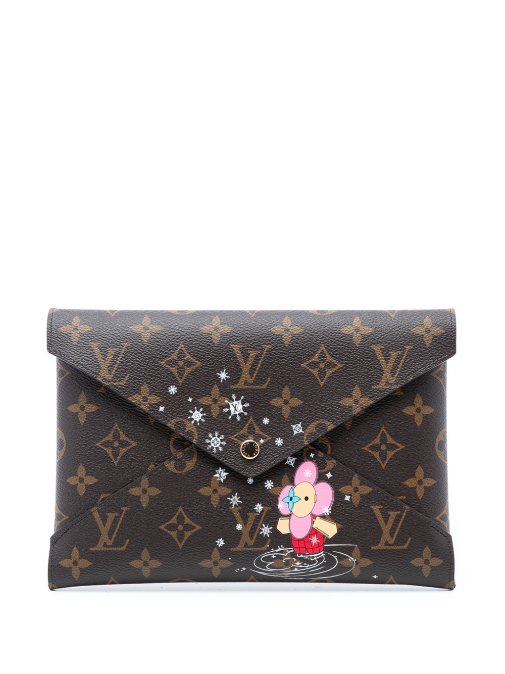 2023 Monogram Christmas Animation Vivienne Kirigami Pochette GM clutch bag