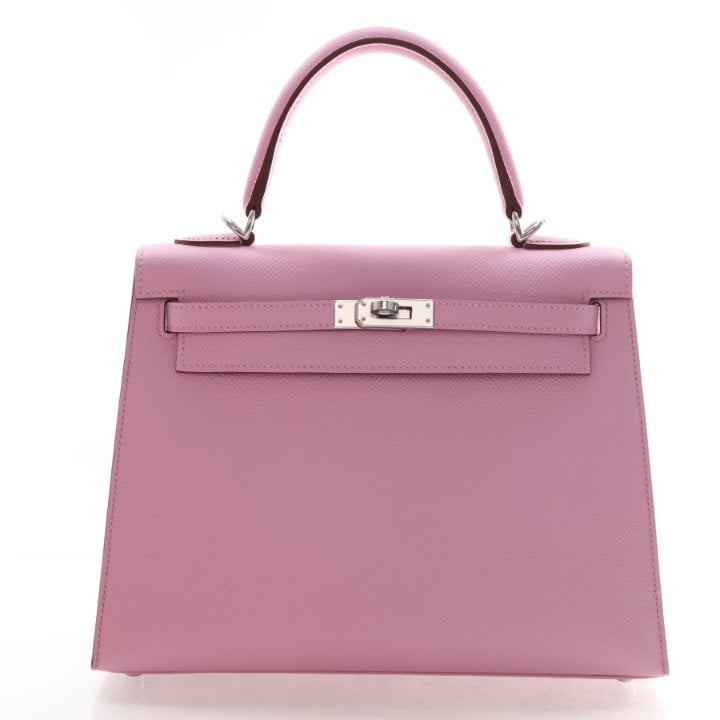 Hermes Mauve Sylvestre Epsom Sellier Kelly 25