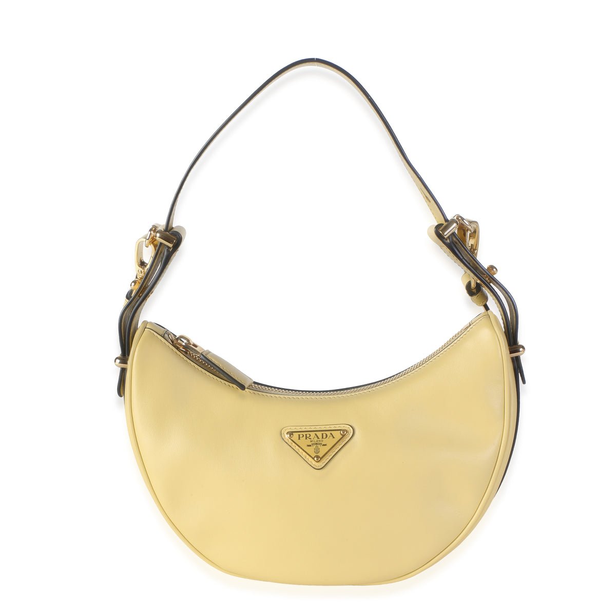 Vaniglia Soft Calfskin Arque Shoulder Bag