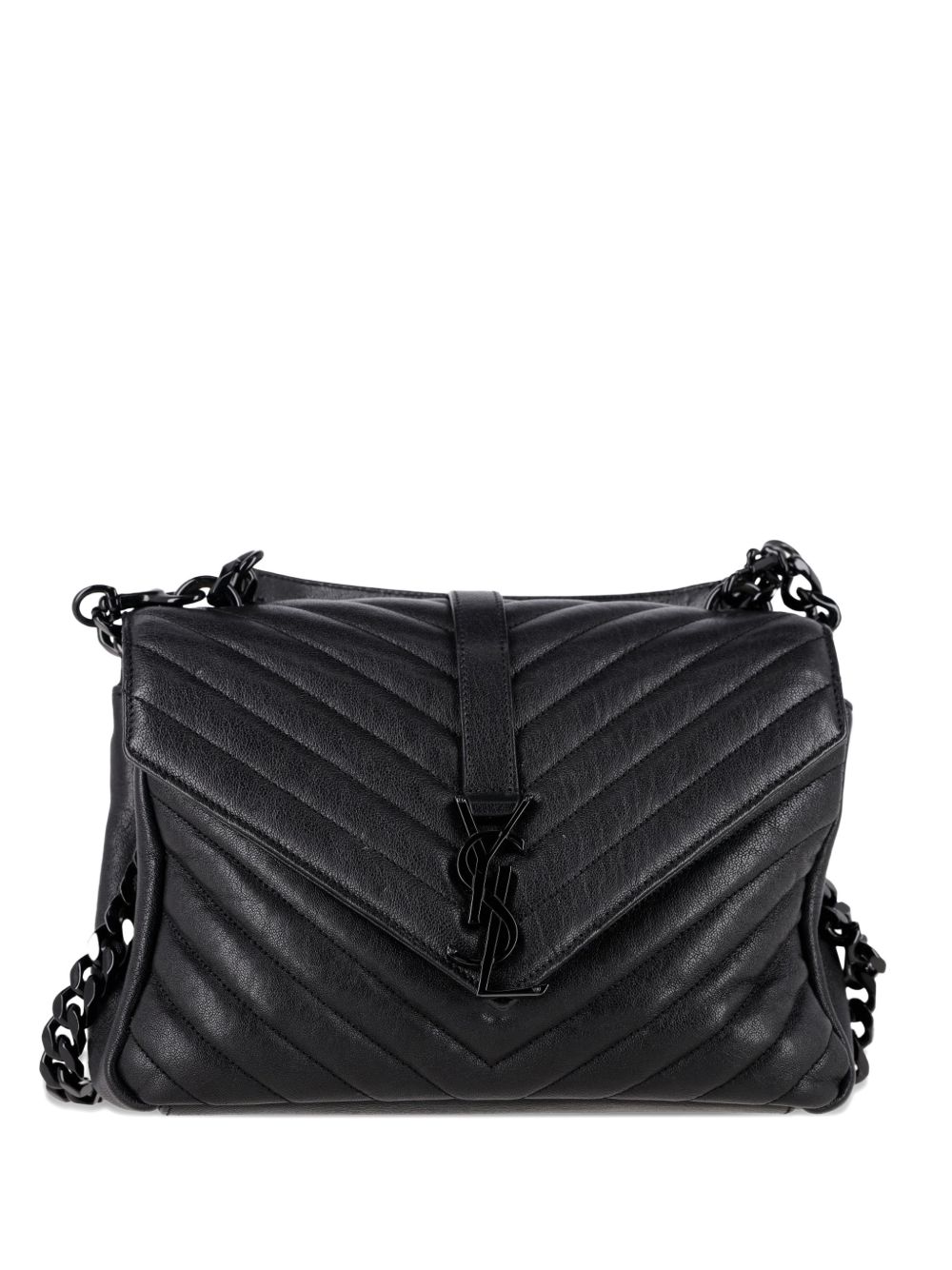 medium College chevron-quilted shoulder bag