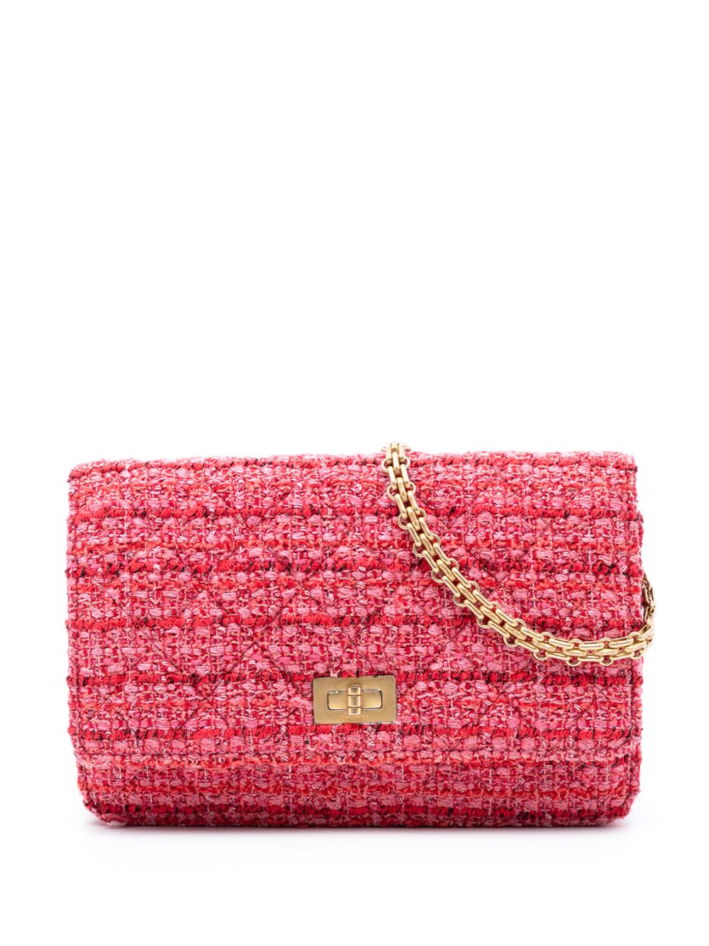 2019 Quilted Tweed Reissue 2.55 Wallet On Chain crossbody bag