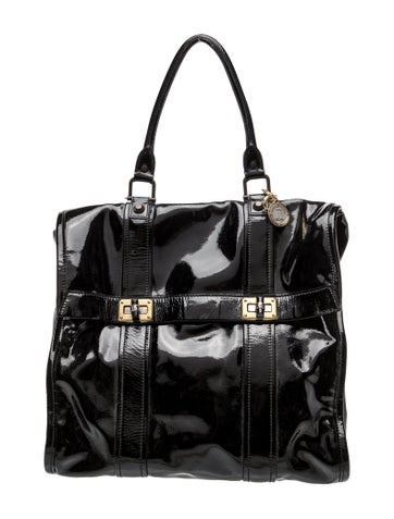 Lanvin Patent Leather Top Handle Bag