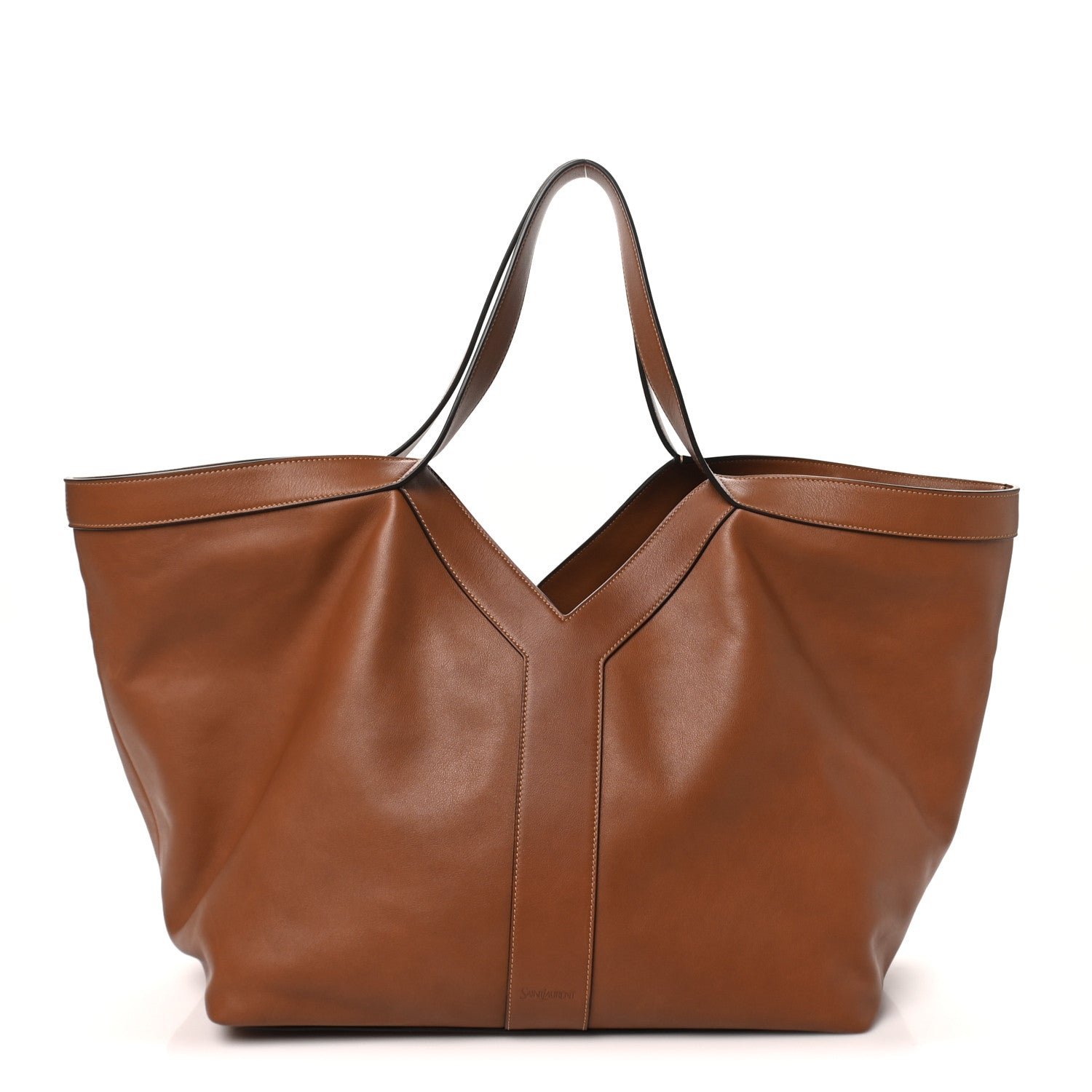 Saint Laurent Calfskin Y Tote Brick