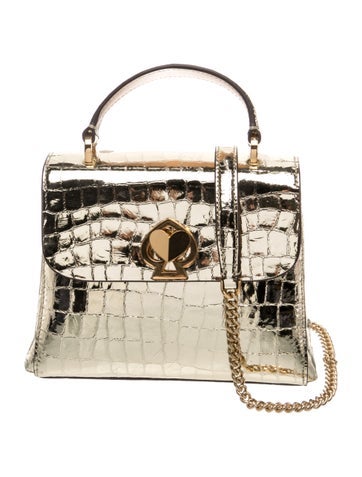 Embossed Leather Shoulder Bag