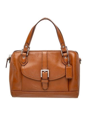Coach Leather Top Handle Bag