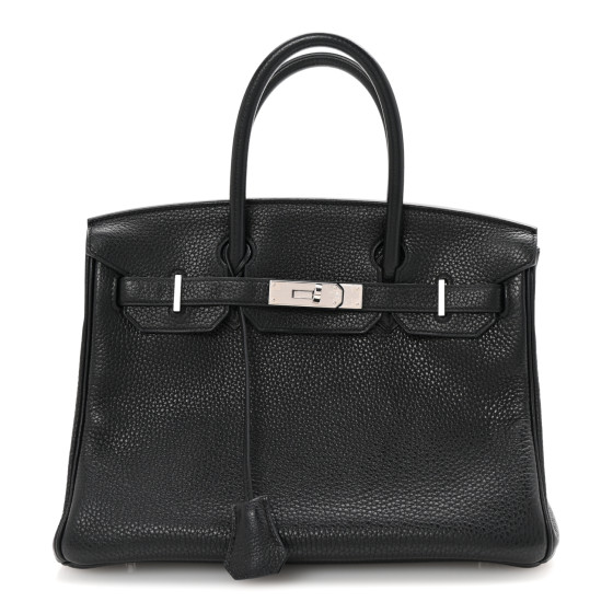 Hermes Taurillon Clemence Birkin 30 Black