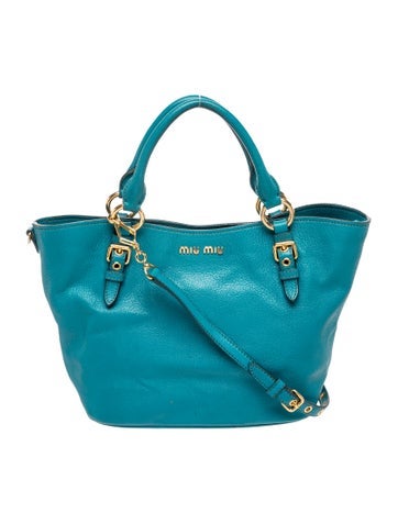 Miu Miu Leather Top Handle Bag