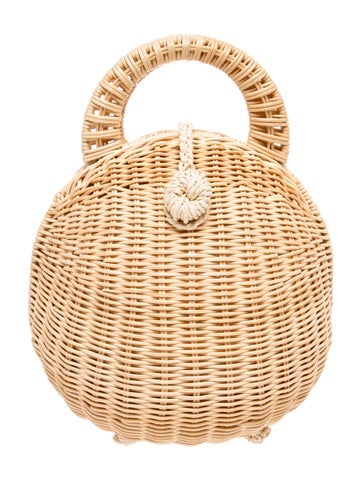 Wicker Top Handle Bag