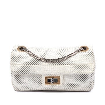 Small Perforated Calfskin Reissue 2.55 Drill Flap