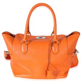 Hermes Hermès Orange Swift Toolbox 26 PHW