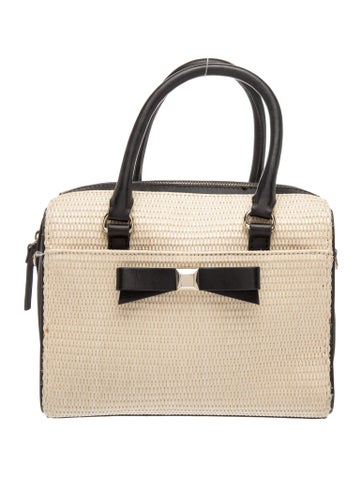 Straw Top Handle Bag