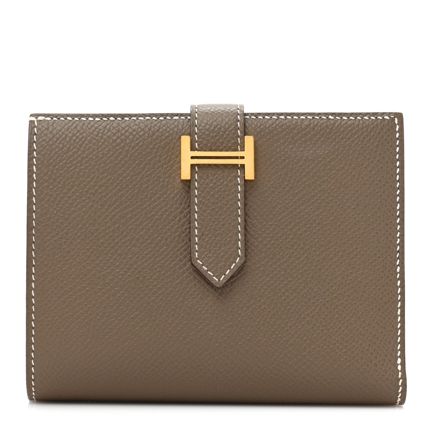 Hermes Epsom Bearn Compact Wallet Etoupe