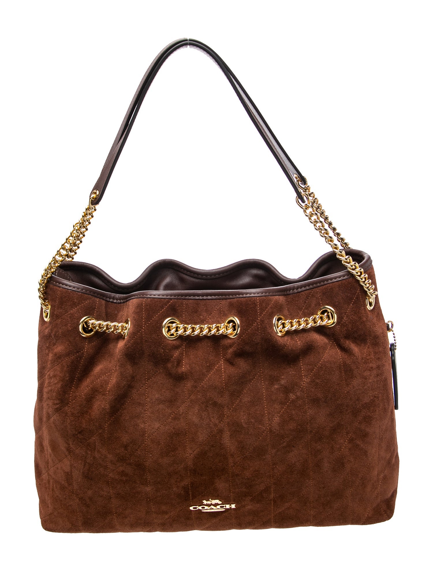 Suede Bucket Bag