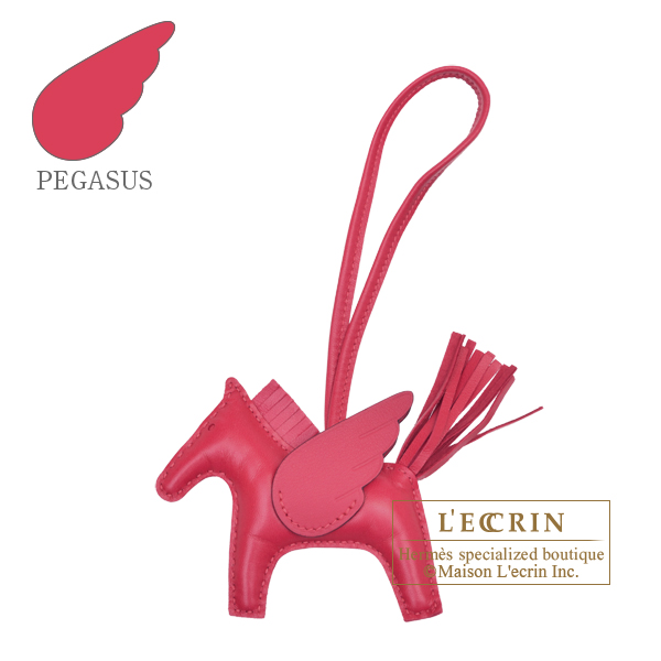 Hermes Hermes Rodeo charm Pegasus PM Framboise Agneau/Swift leather