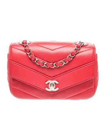 Mini Lady Chevron Flap Bag