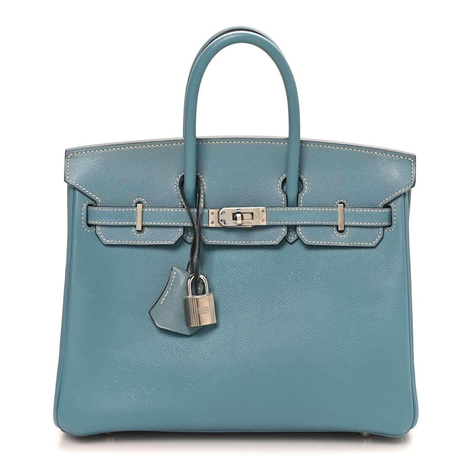 Hermes Epsom Birkin 25 Bleu Jean