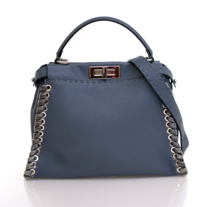 Fendi Fendi Medium Calfskin Lace Up Peekaboo ISeeYou