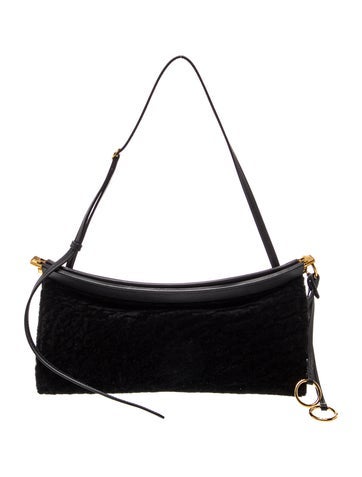 Alaia Shearling Shoulder Bag