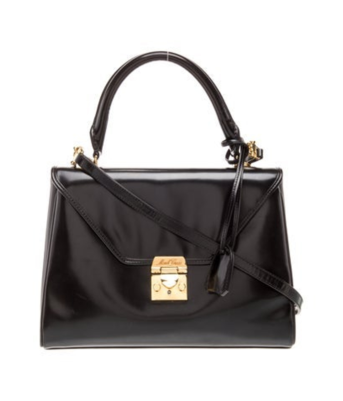 Mark Cross Cross Patent Leather Top Handle Bag