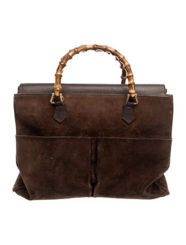 Bamboo Bamboo Suede Handle Bag