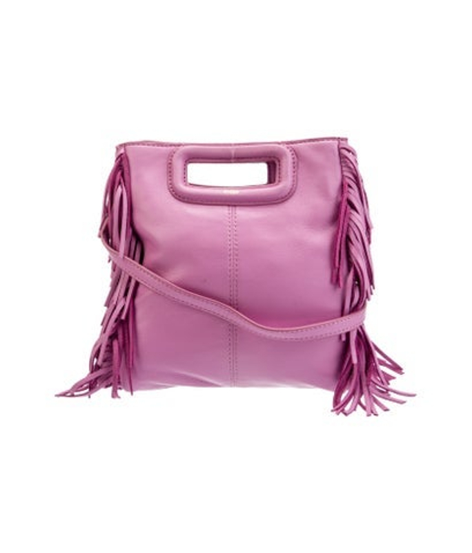 Maje Leather Top Handle Bag