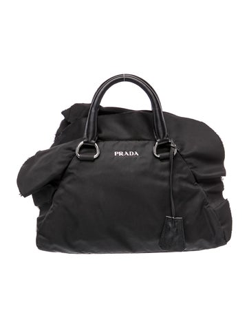 Tessuto Nylon Top Handle Bag
