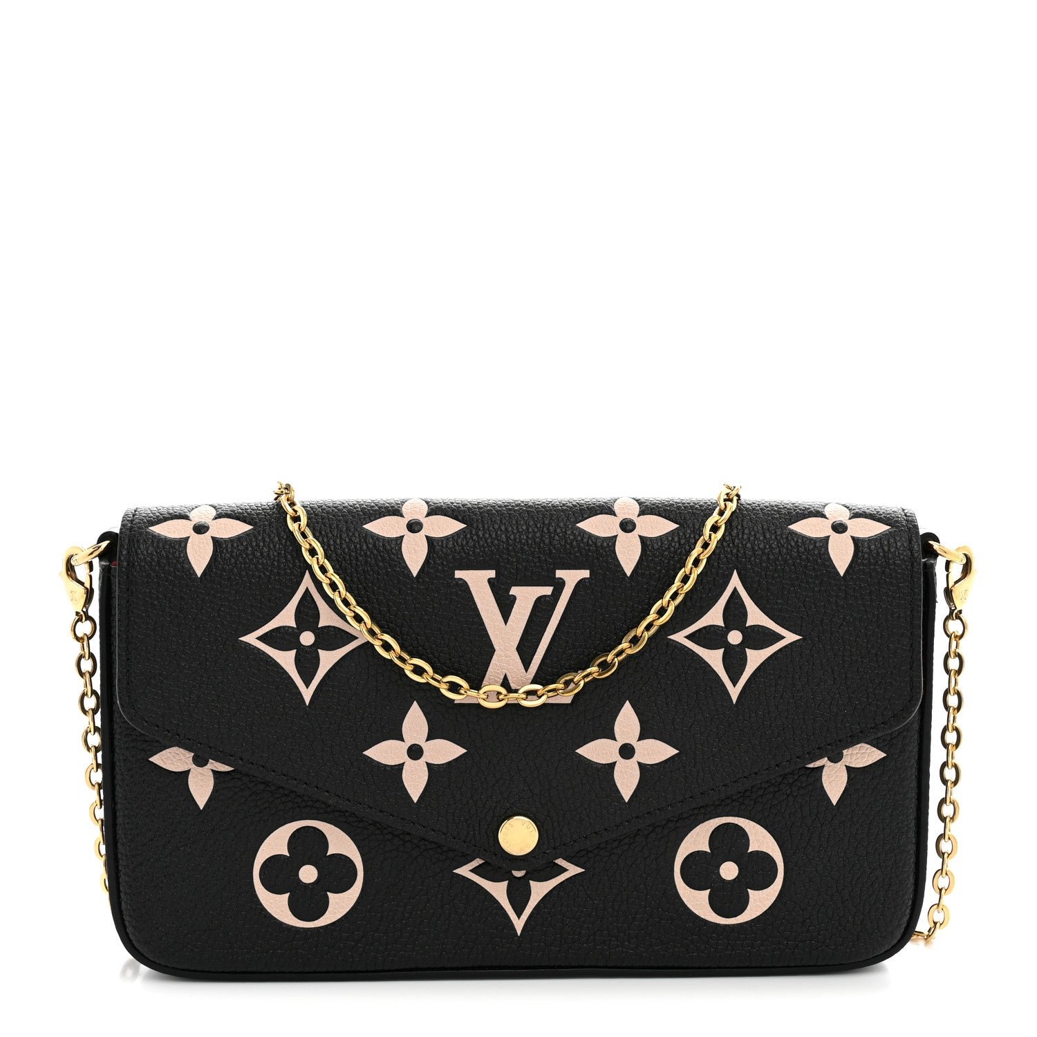 Empreinte Monogram Giant Felicie Pochette Black Beige