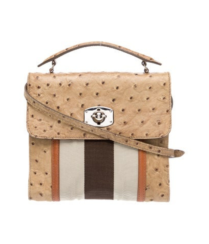 Furla Embossed Leather Crossbody Bag