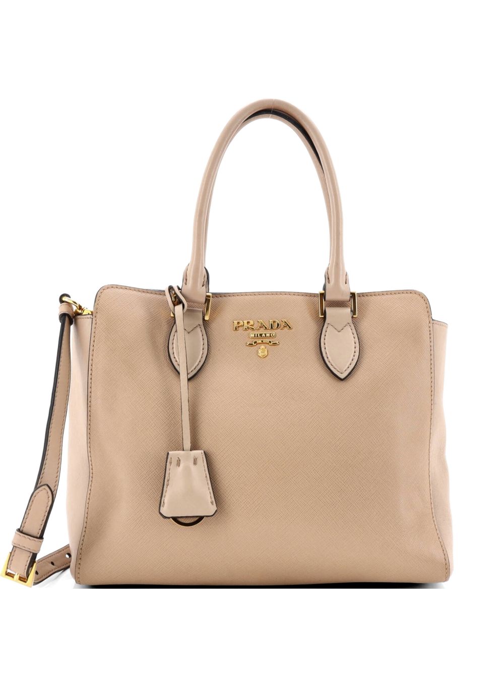 Convertible Open Saffiano Leather Small tote bag
