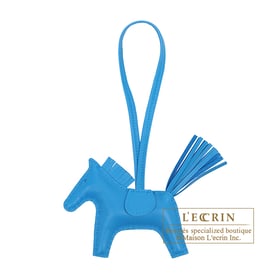 Hermes Hermes Rodeo charm PM Blue zanzibar Agneau