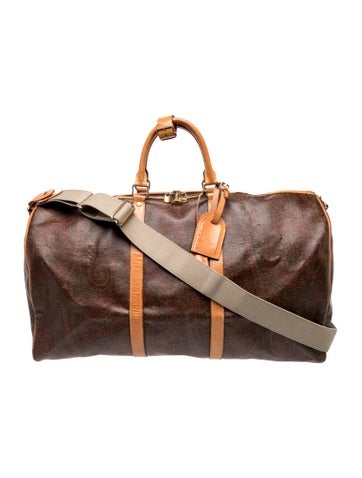 Etro Leather Weekender Bag