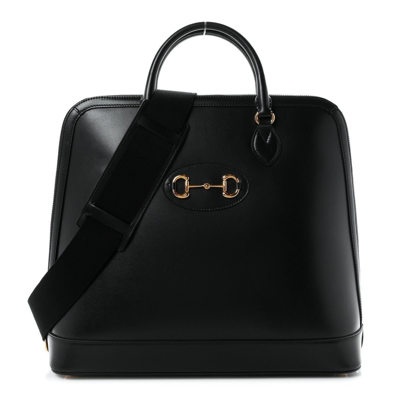 Gucci Calfskin Horsebit 1955 Duffle Bag Black
