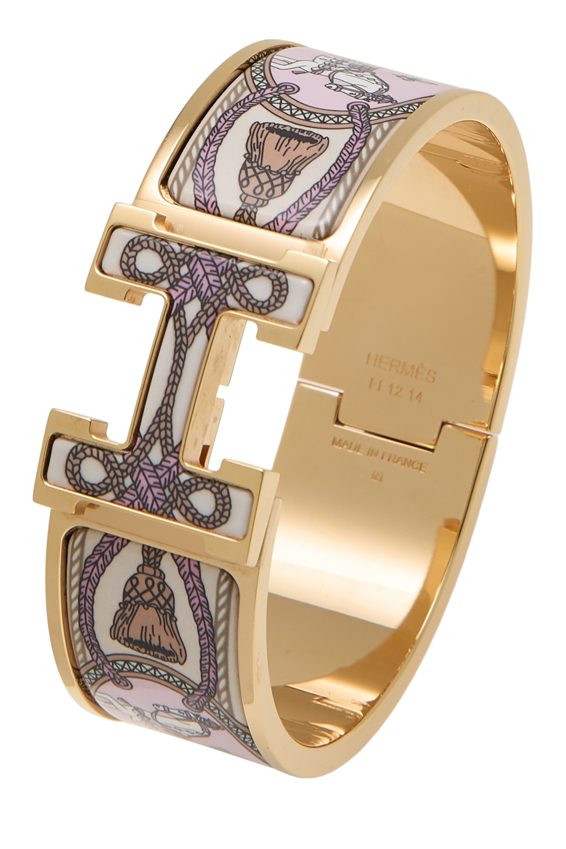 Pink Rose Gold Clic-Clac 'H' Wide PM