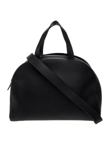 The Row Leather Black EW Bowling Medium
