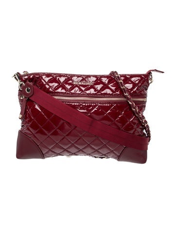 Patent Leather Messenger Bag
