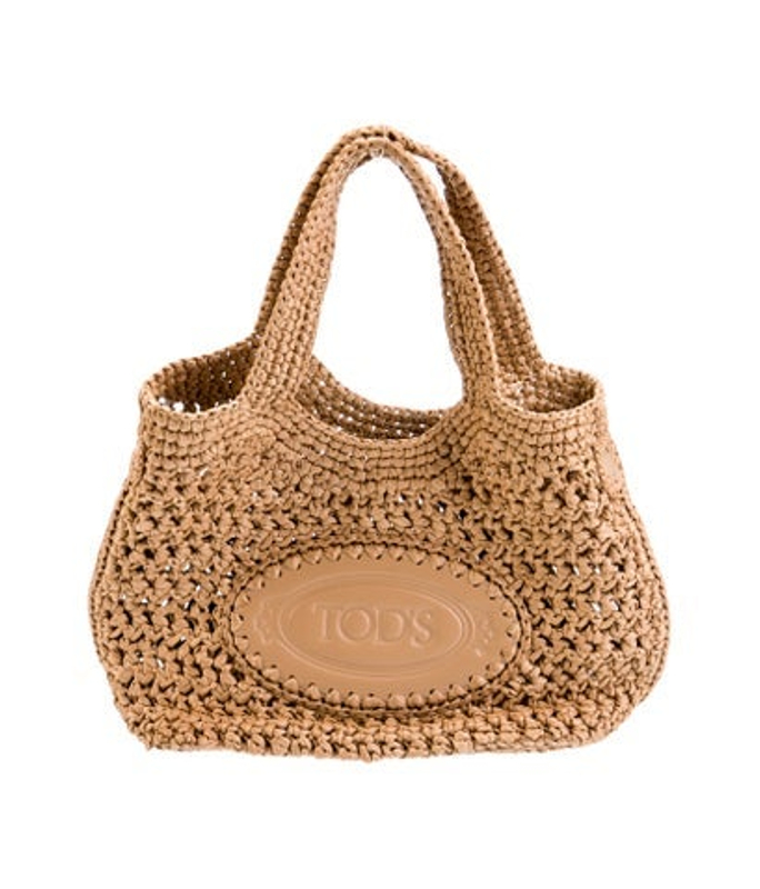 Tod's S Raffia Top Handle Bag W Tags