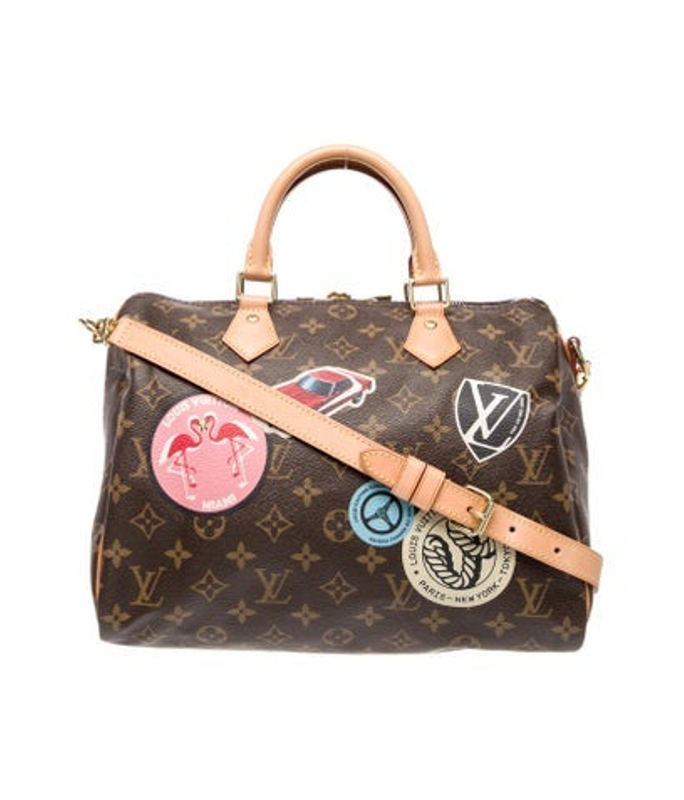Louis Vuitton Vuitton Lv Monogram World Tour Speedy Bandouliere 30