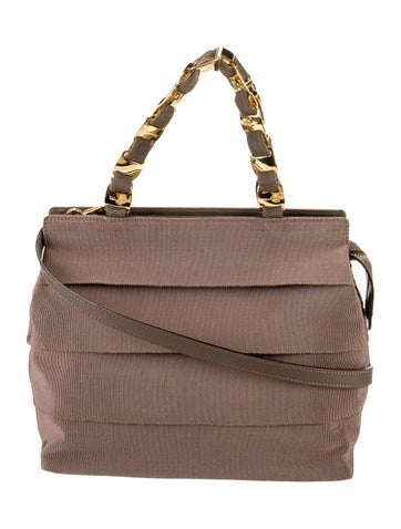 Salvatore Ferragamo Nylon Top Handle Bag