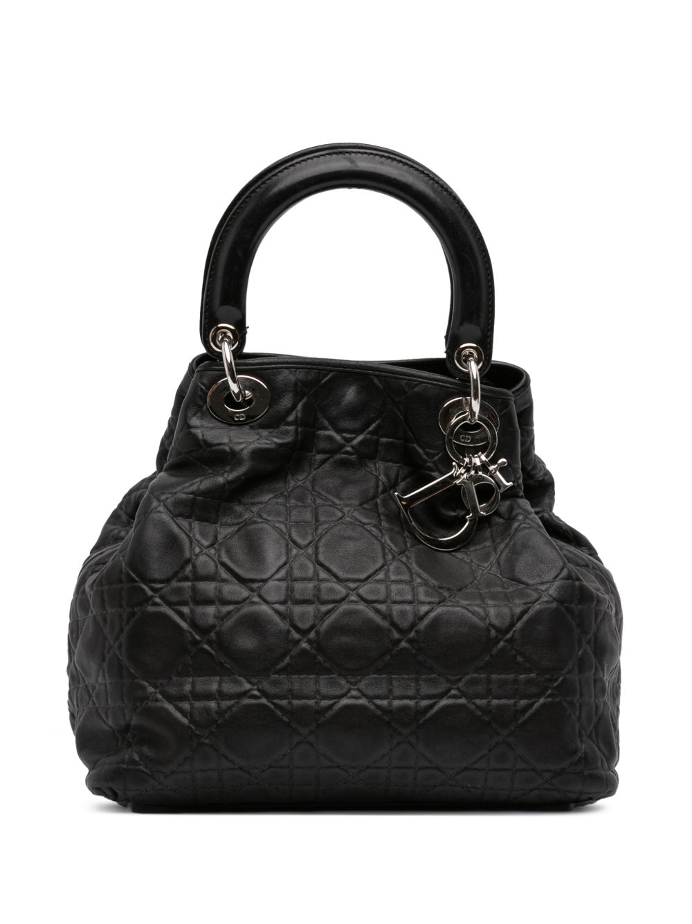 2008 Lambskin Cannage Soft Lady Dior tote bag