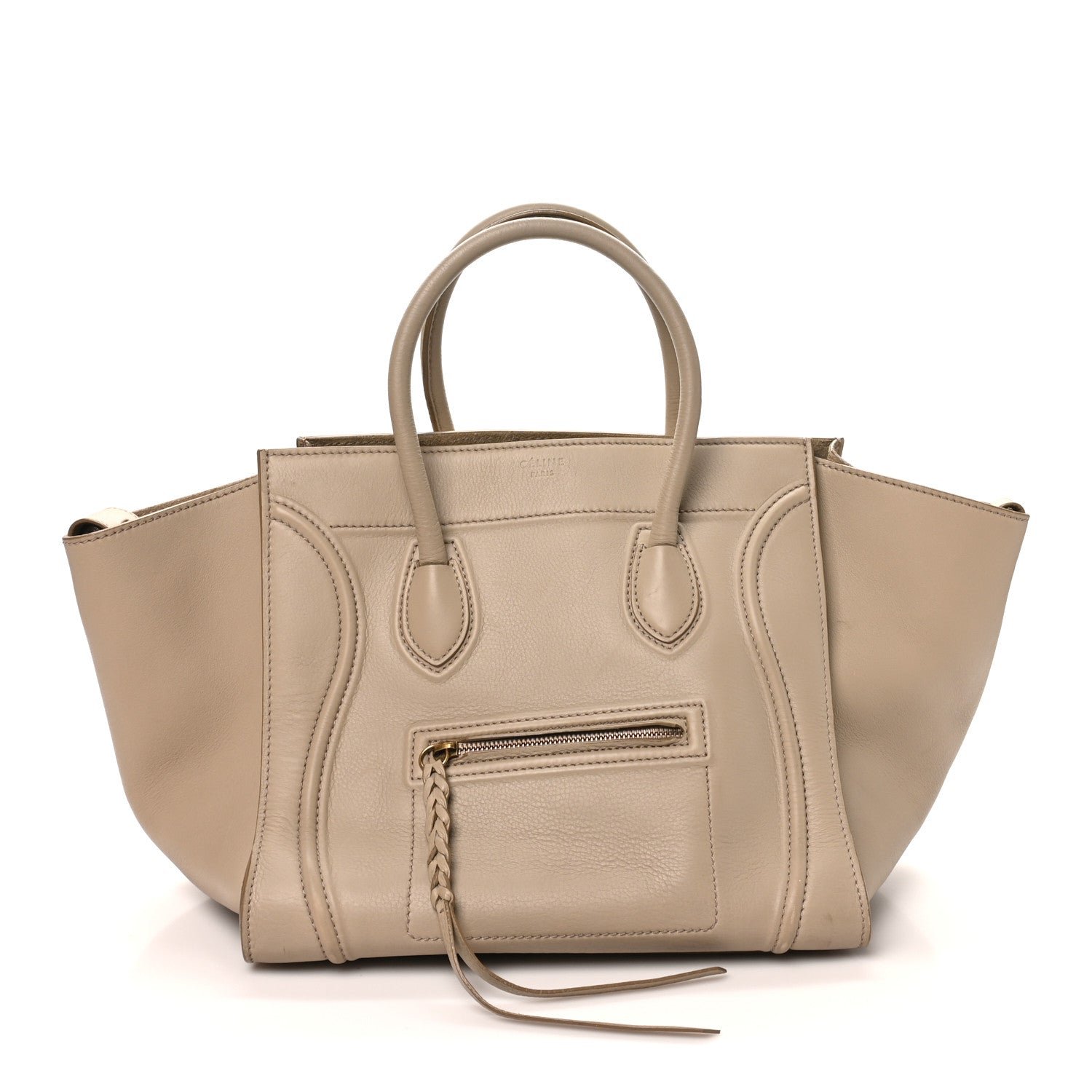 Celine Supple Calfskin Medium Phantom Luggage Beige