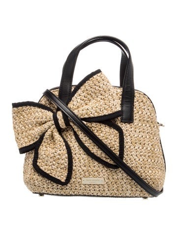 Raffia Top Handle Bag
