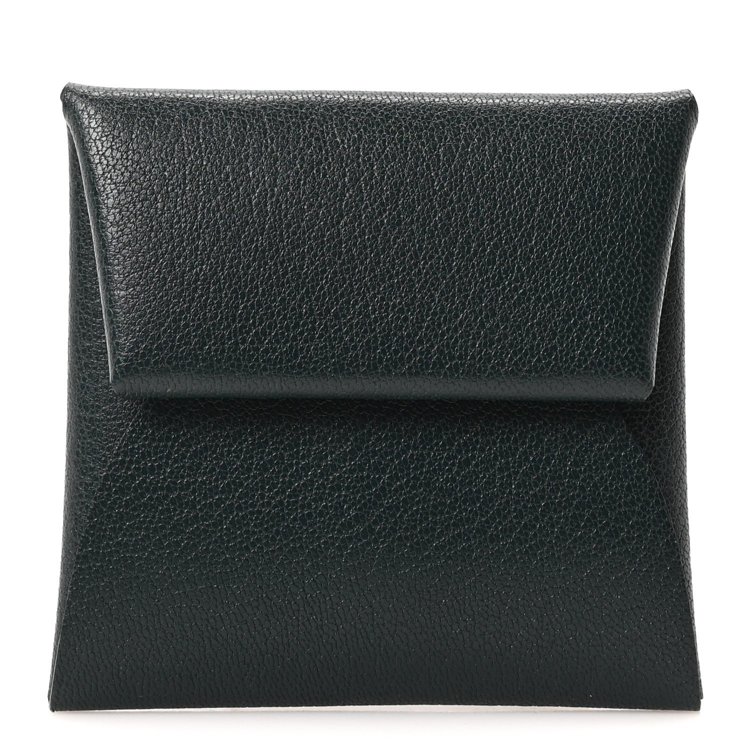 Chevre Mysore Bastia Coin Purse Vert Cypress