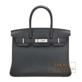 Hermes Hermes Birkin bag 30 Black Togo leather Silver hardware