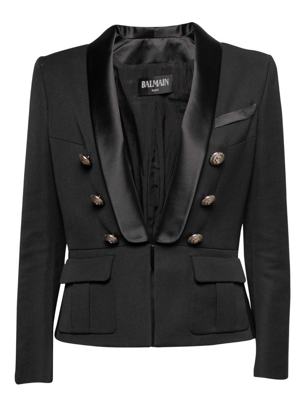 structured-shoulder blazer